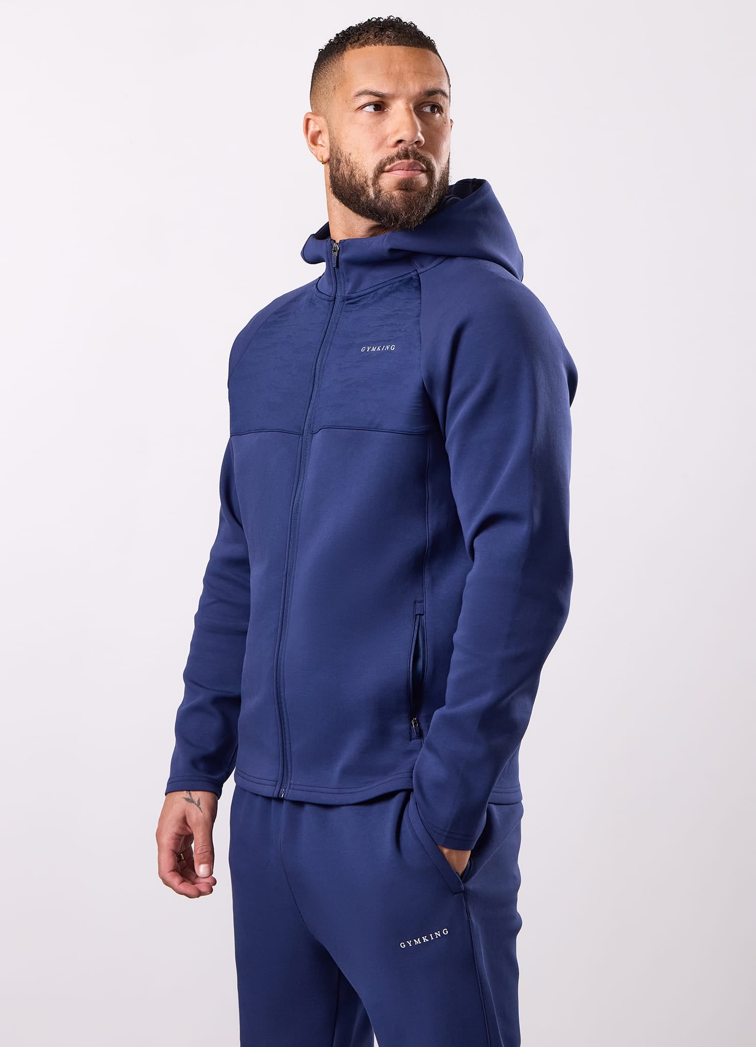 Gym King Dynamic Training Hoodie - Oxford Blue