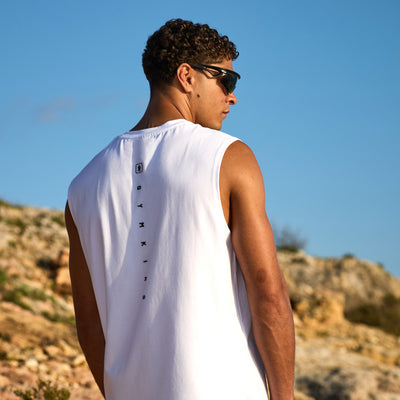 Gym King Aventus Jersey Vest - White