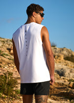 Gym King Aventus Jersey Vest - White thumbnail