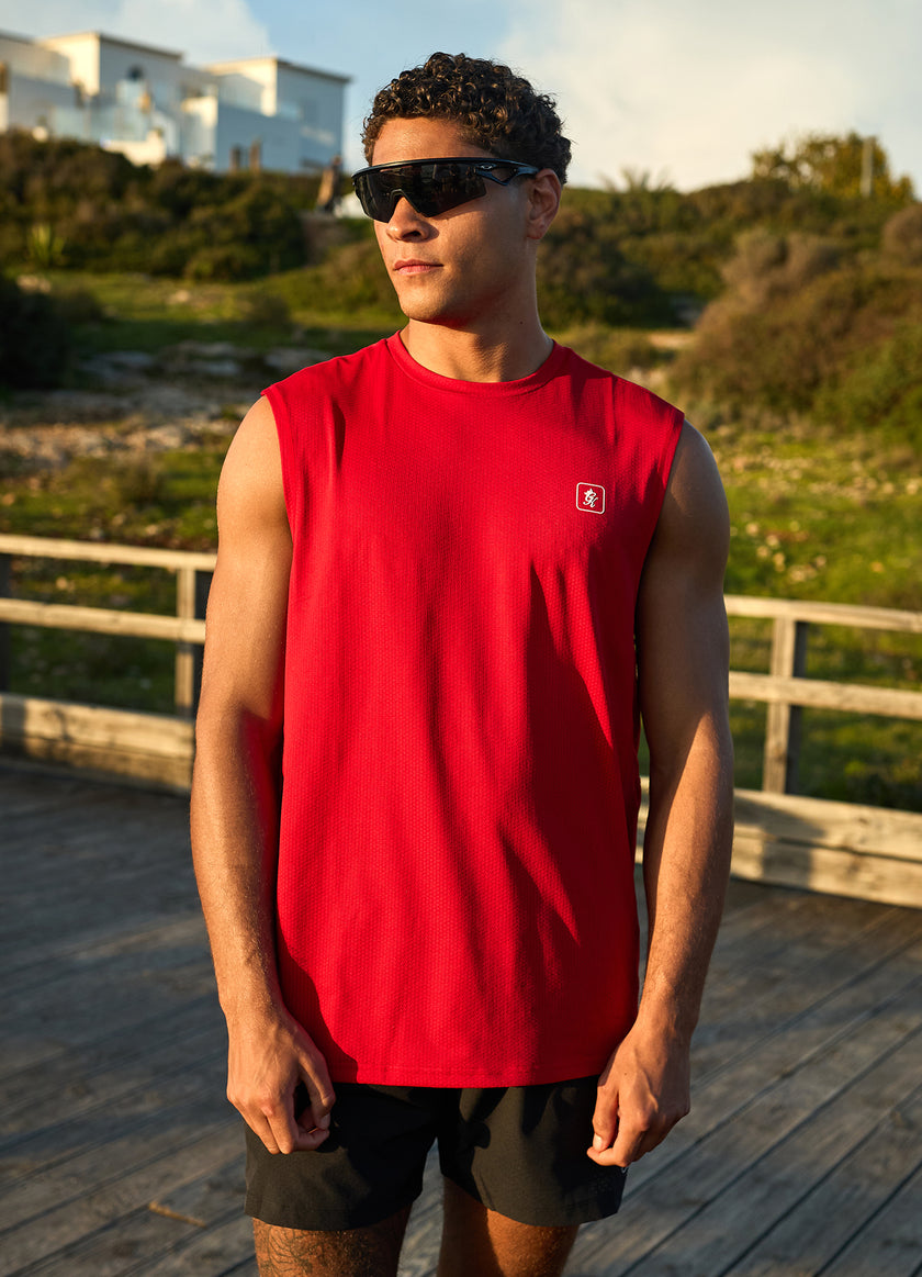 Gym King Apex Performance Vest - Signal Red