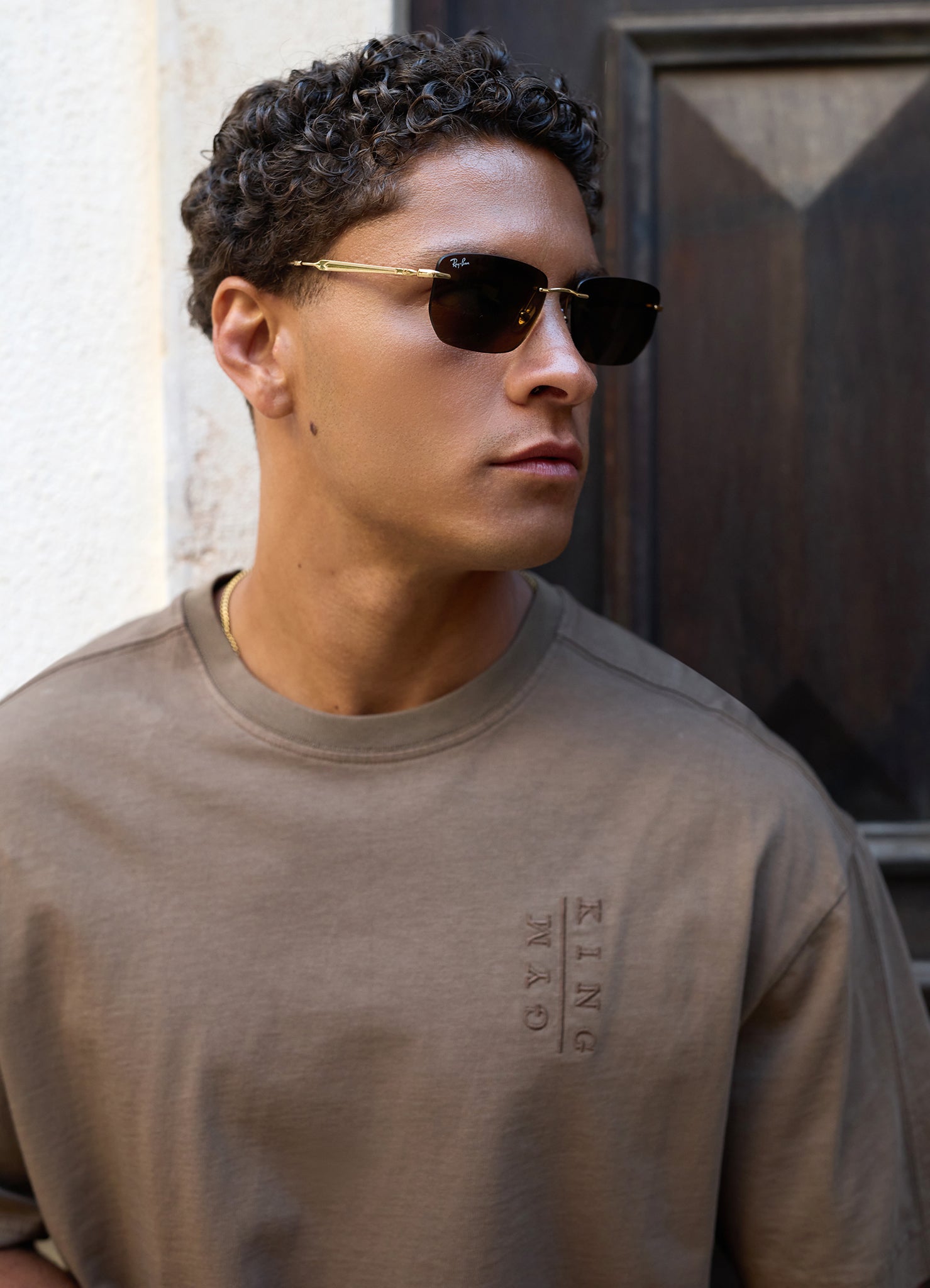 Gym King Roam Washed Tee - Mosswood