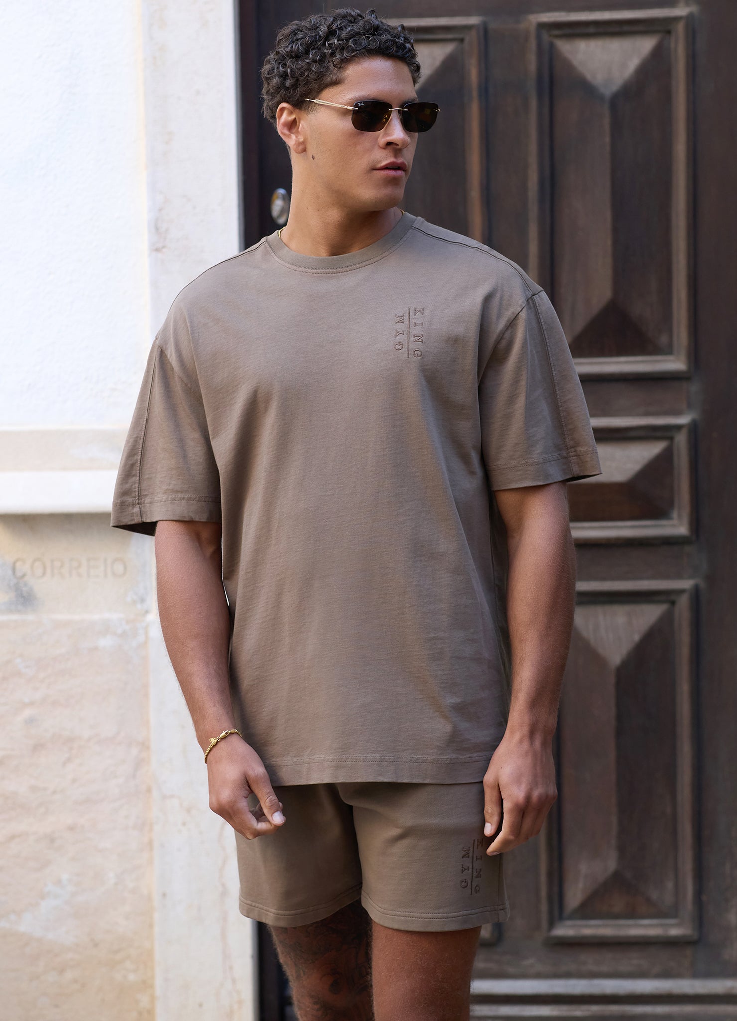 Gym King Roam Washed Tee - Mosswood