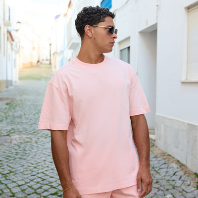 Gym King Roam Washed T-Shirt - Faded Coral