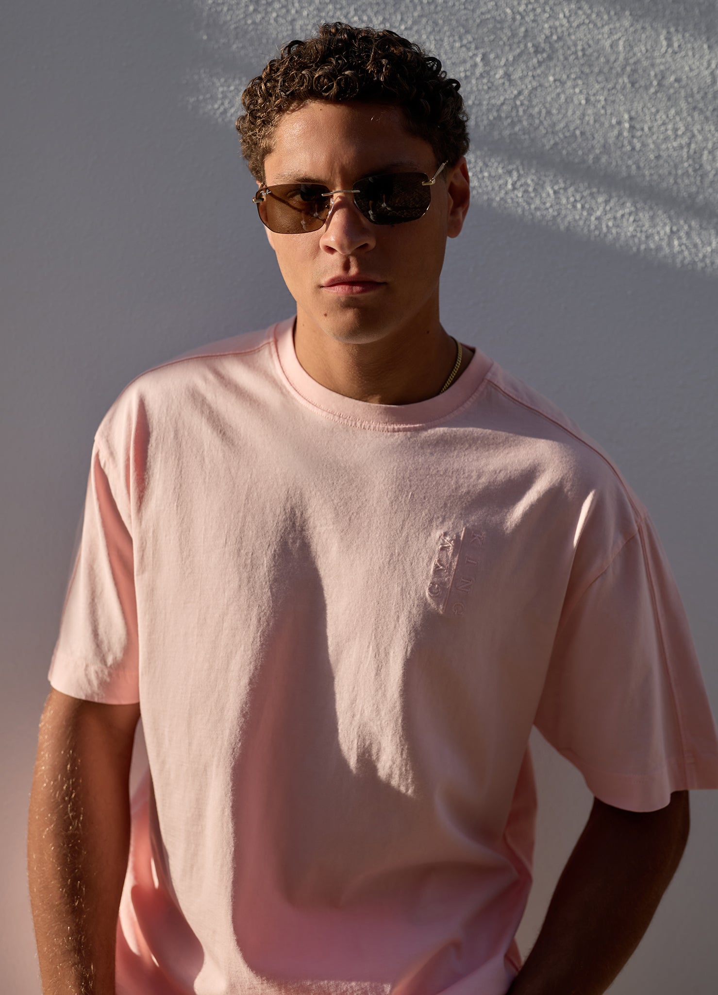 Gym King Roam Washed Tee - Faded Coral