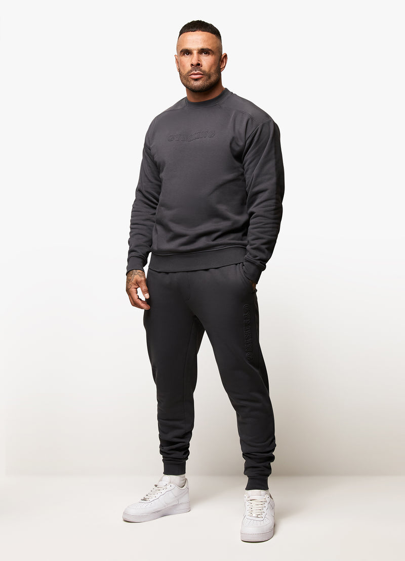 Gym King Eclipse Embossed Sweatshirt - Pewter