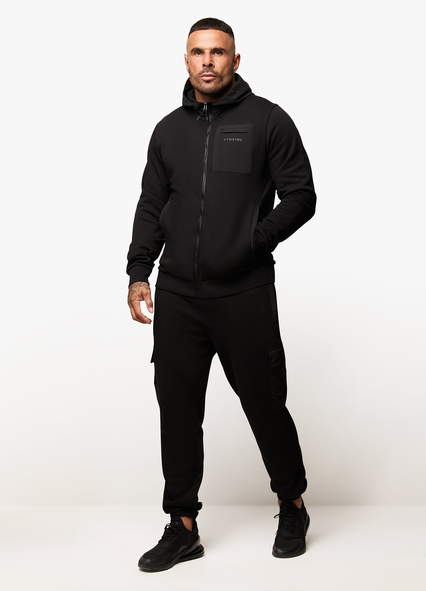 Gym King Eclipse FZ Hood - Black
