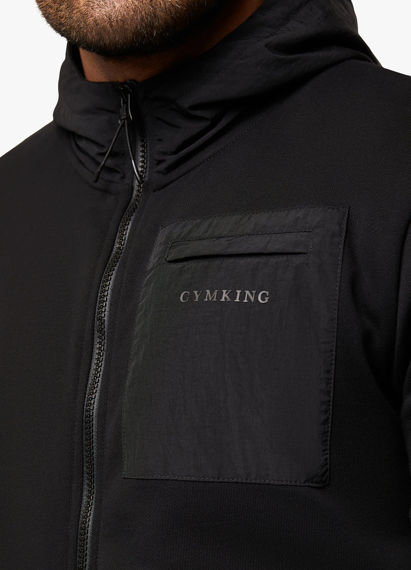 Gym King Eclipse FZ Hood - Black