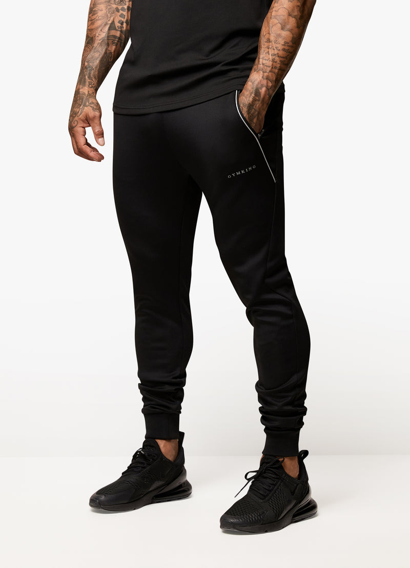 Gym King Eclipse Poly Jogger - Black