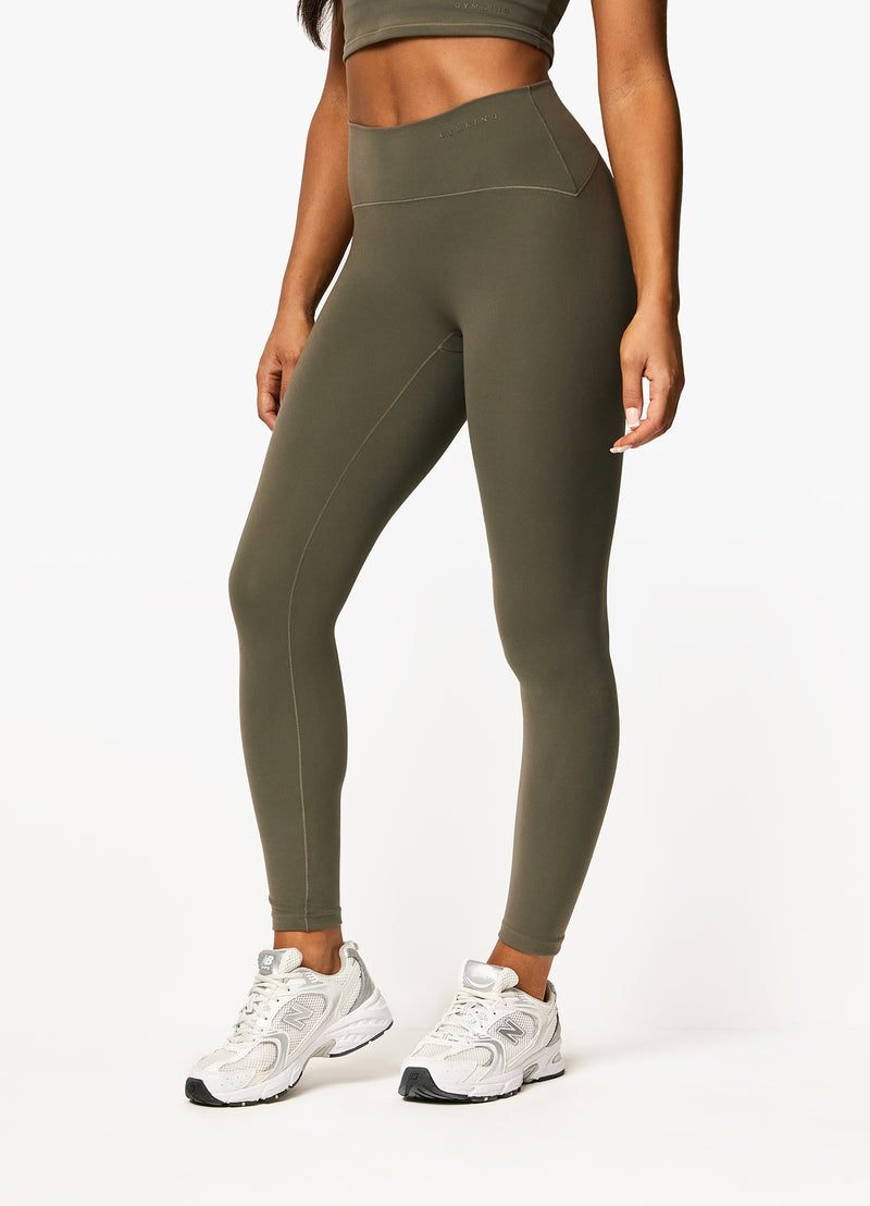 Gym King Peach Luxe Legging - Olive Luxe