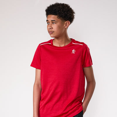 Gym King Kids Element Tee - Red Pepper Marl