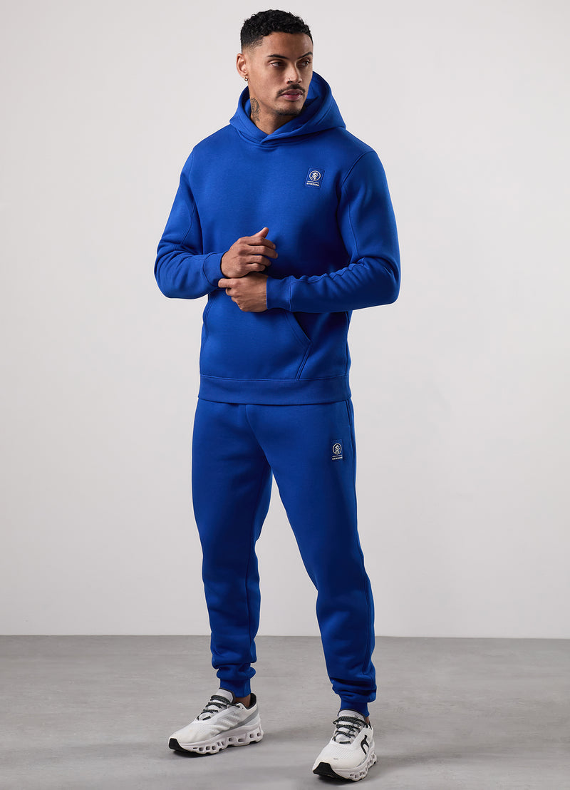 Gym King Emblem Fleece Hood Tracksuit - Royal Blue