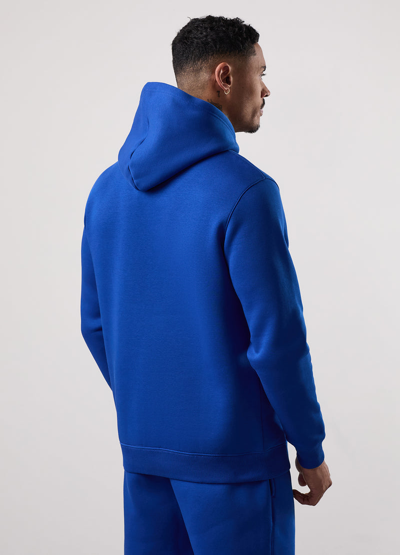 Gym King Emblem Fleece Hood - Royal Blue