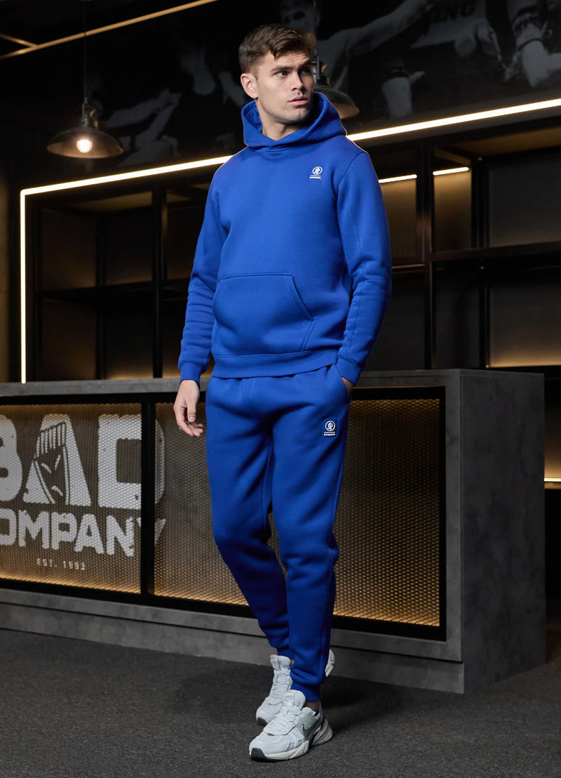 Gym King Emblem Fleece Hood Tracksuit - Royal Blue