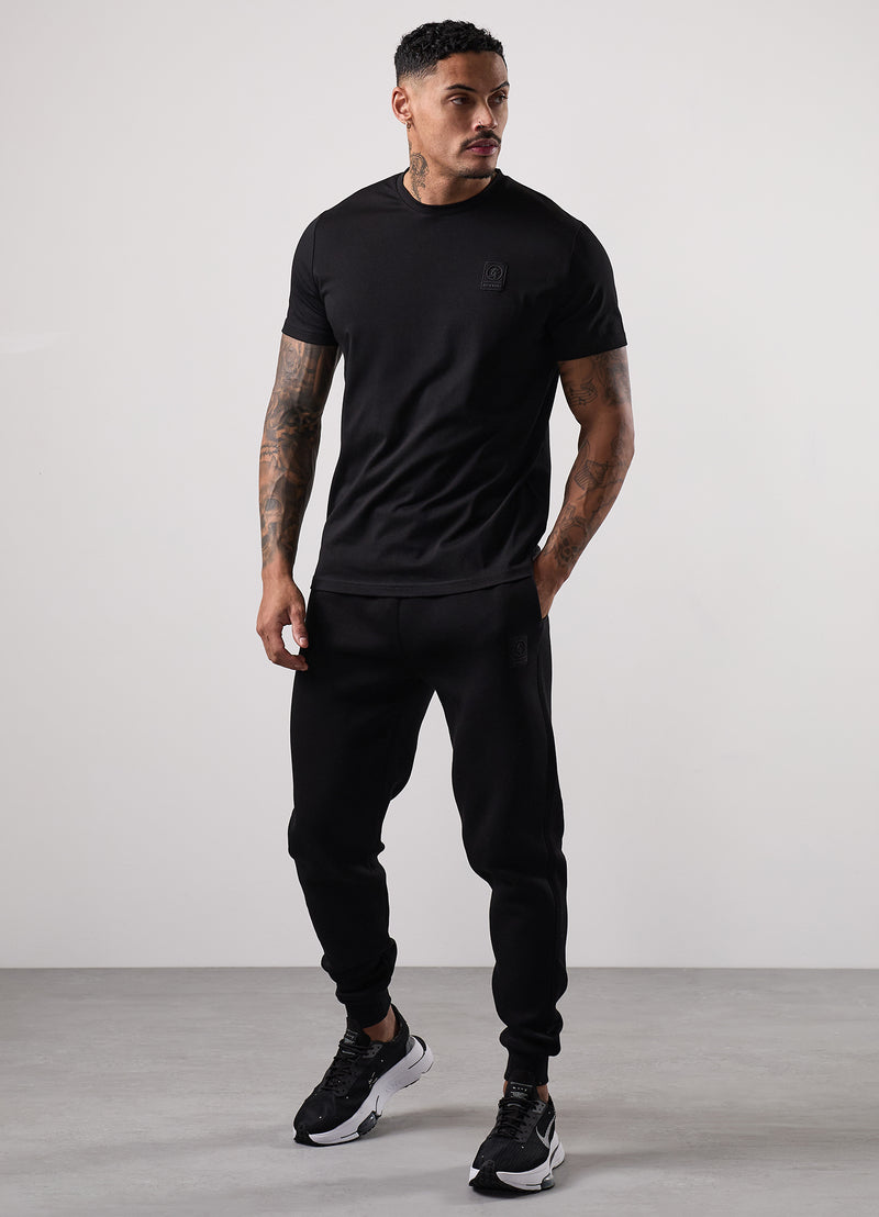 Gym King Emblem Jogger - Black