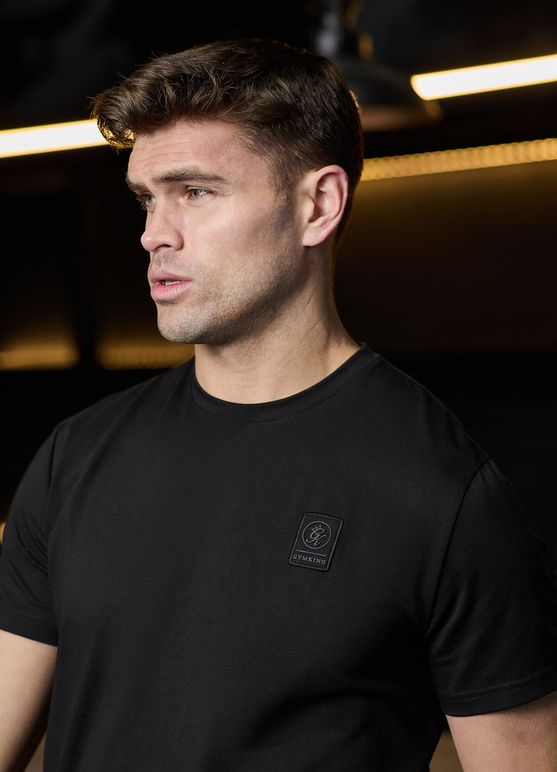 Gym King Emblem Tee - Black