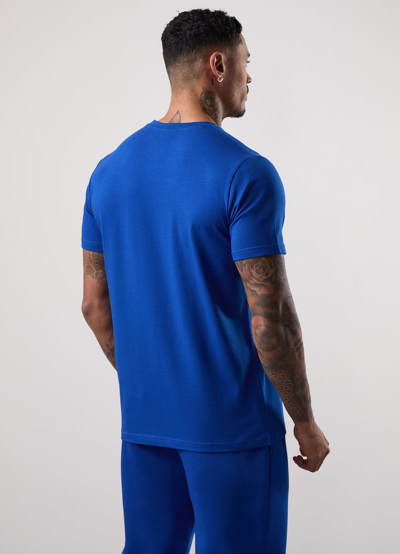 Gym King Emblem Tee - Royal Blue