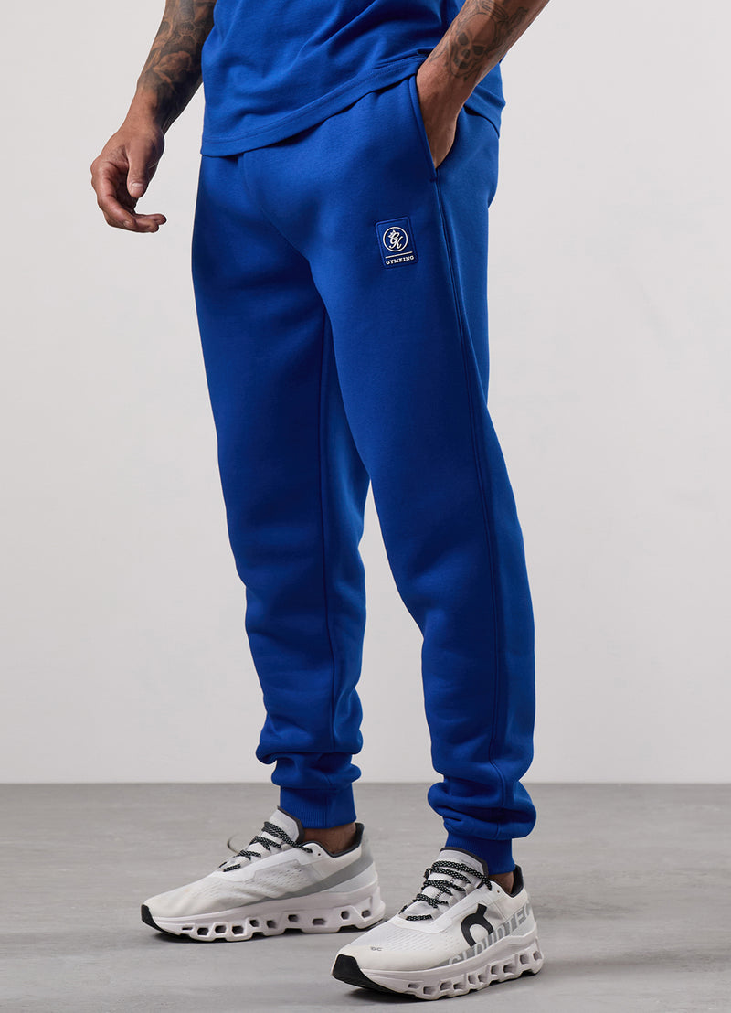 Gym King Emblem Fleece Hood Tracksuit - Royal Blue