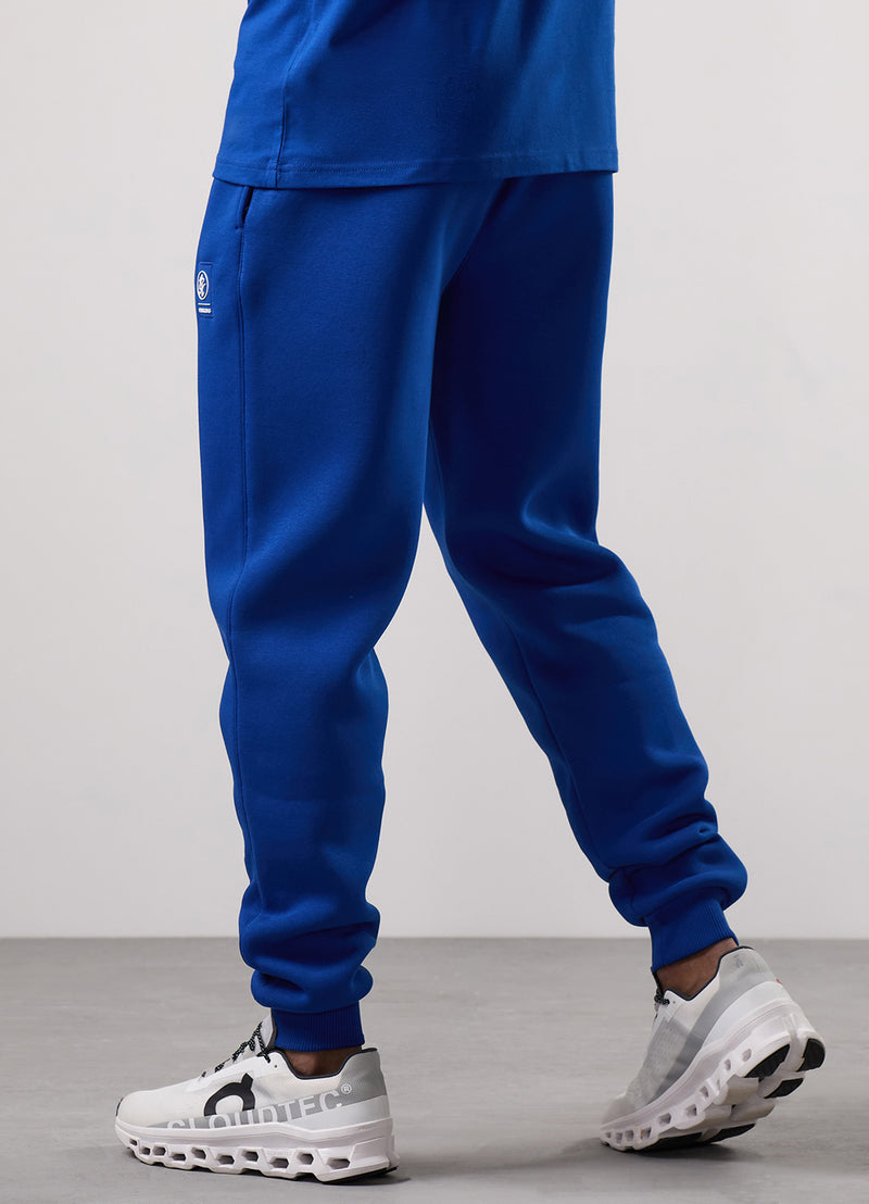 Gym King Emblem Fleece Hood Tracksuit - Royal Blue