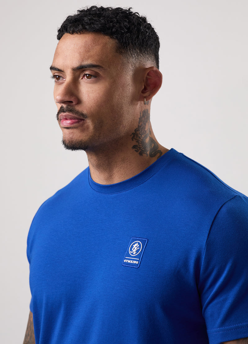 Gym King Emblem Tee - Royal Blue