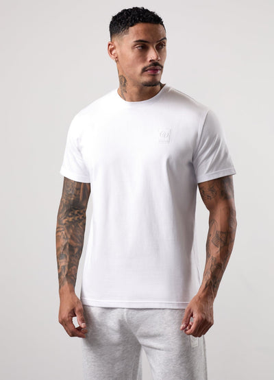 Gym King Emblem Tee - White