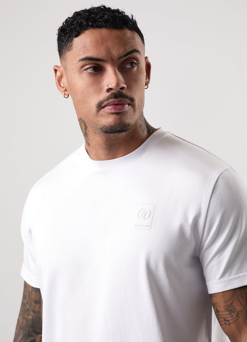 Gym King Emblem Tee - White