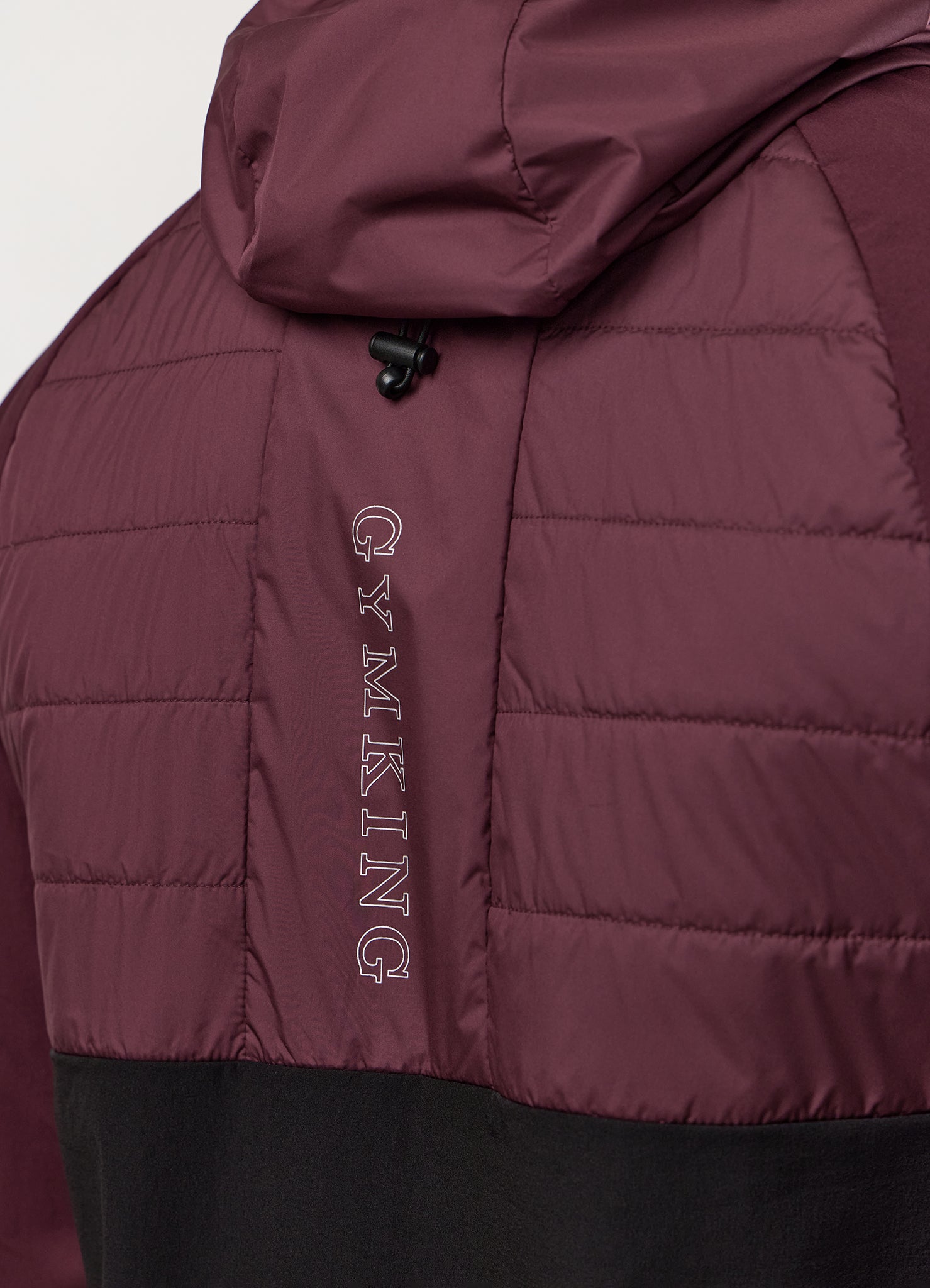 Gym King Endurance Hybrid Jacket - Dark Cherry/Black