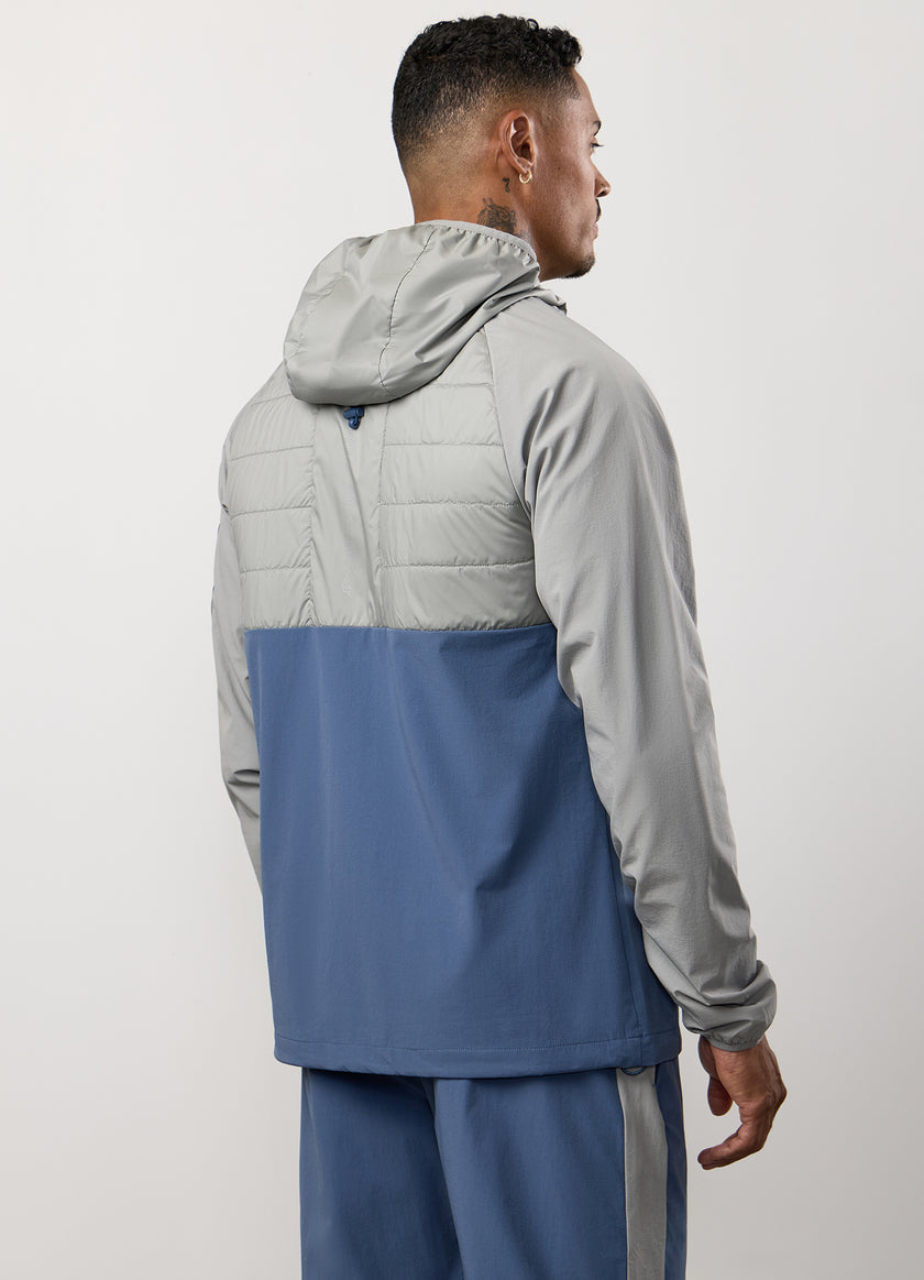 Gym King Endurance Hybrid Jacket - Urban Grey/Deep Sea Blue