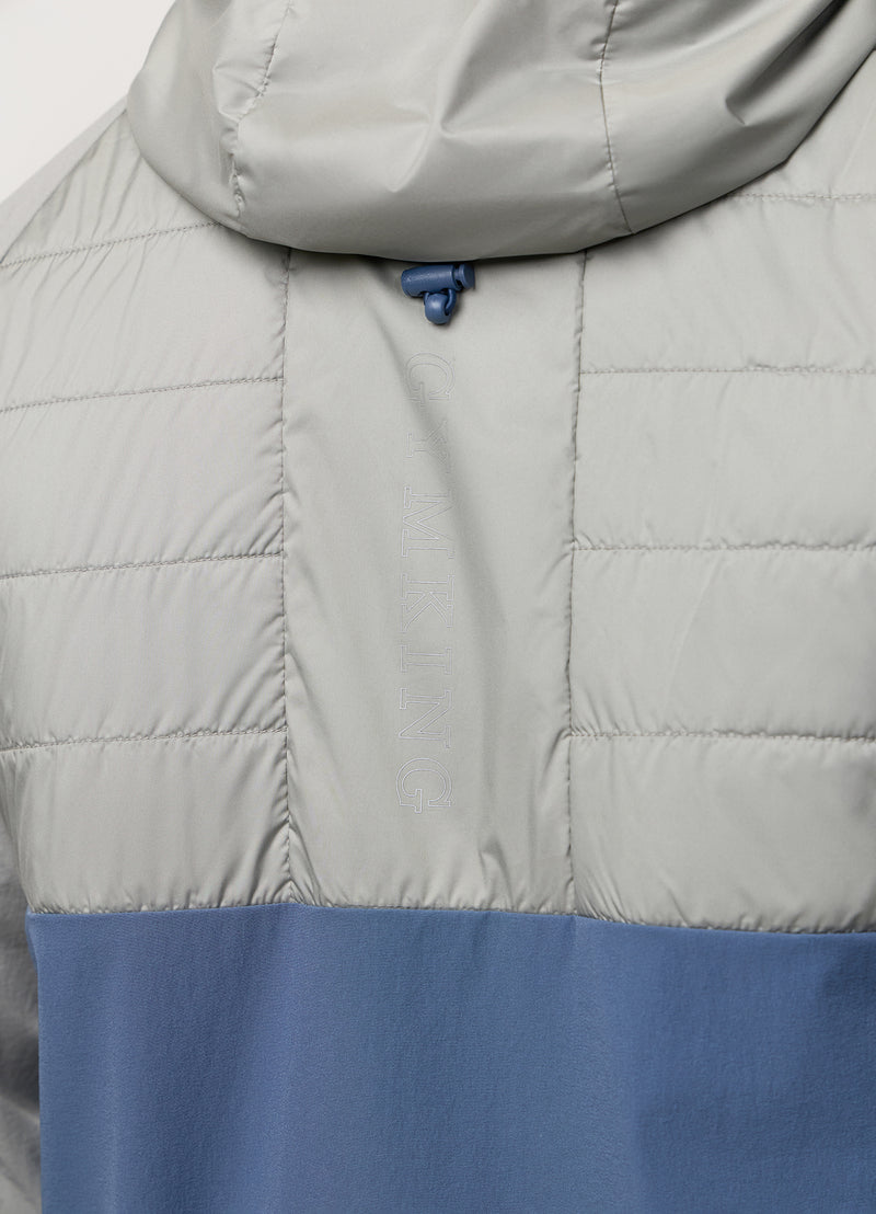 Gym King Endurance Hybrid Jacket - Urban Grey/Deep Sea Blue