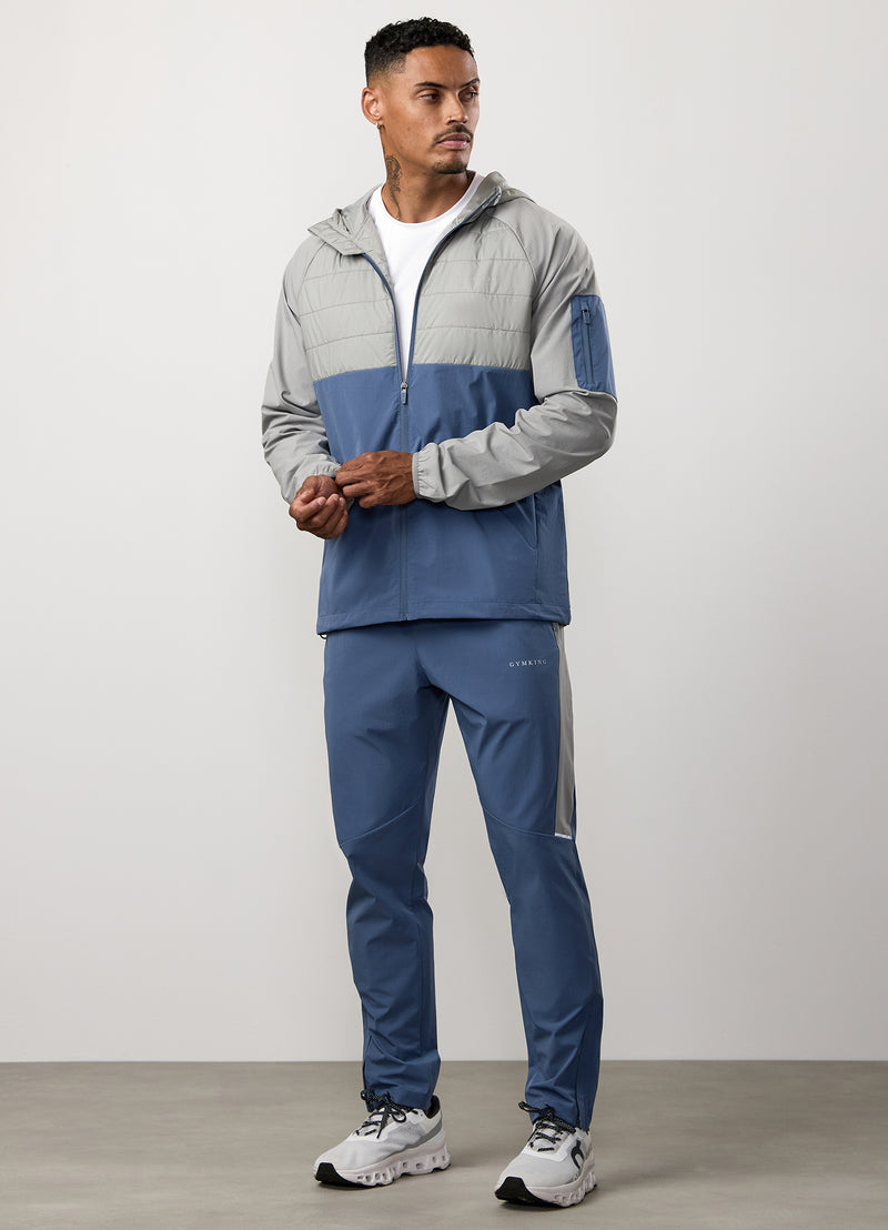 Gym King Endurance Hybrid Jacket - Urban Grey/Deep Sea Blue