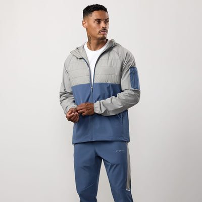 Gym King Endurance Hybrid Woven Suit - Urban Grey/Deep Sea Blue