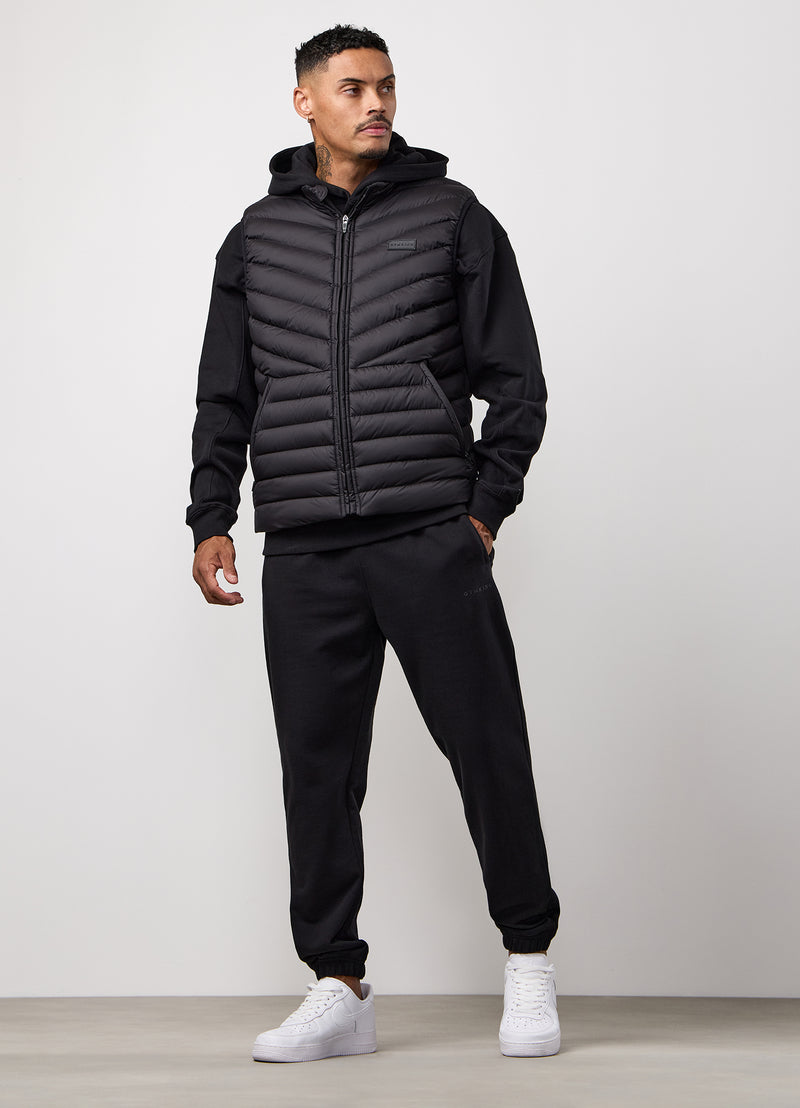 Gym King Endurance Puffer Gilet - Black