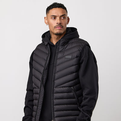Gym King Endurance Puffer Gilet - Black