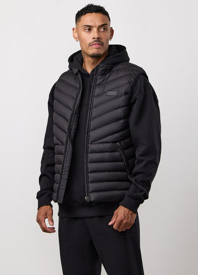Gym King Endurance Puffer Gilet - Black