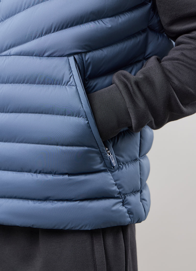 Gym King Endurance Puffer Gilet - Slate Blue