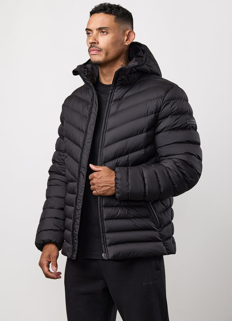 Gym King Endurance Puffer Jacket - Black