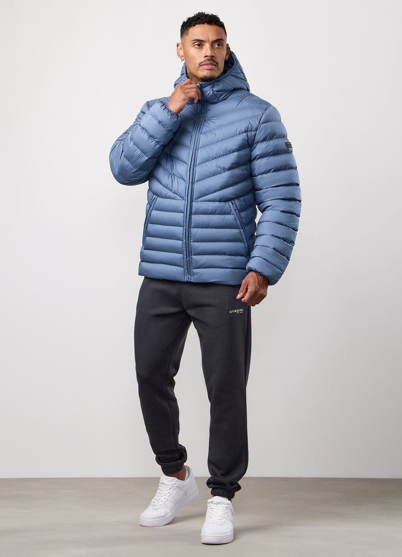 Gym King Endurance Puffer Jacket - Slate Blue