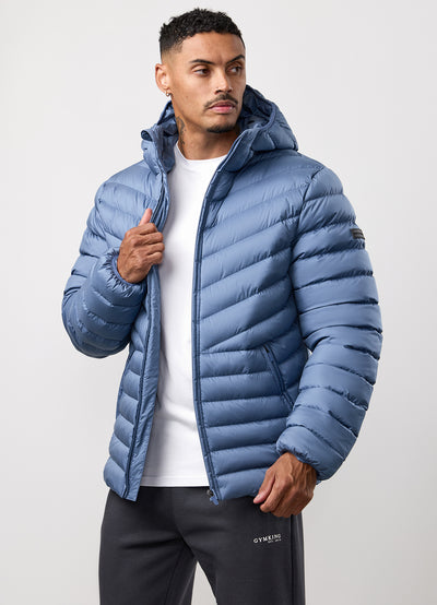 Gym King Endurance Puffer Jacket - Slate Blue