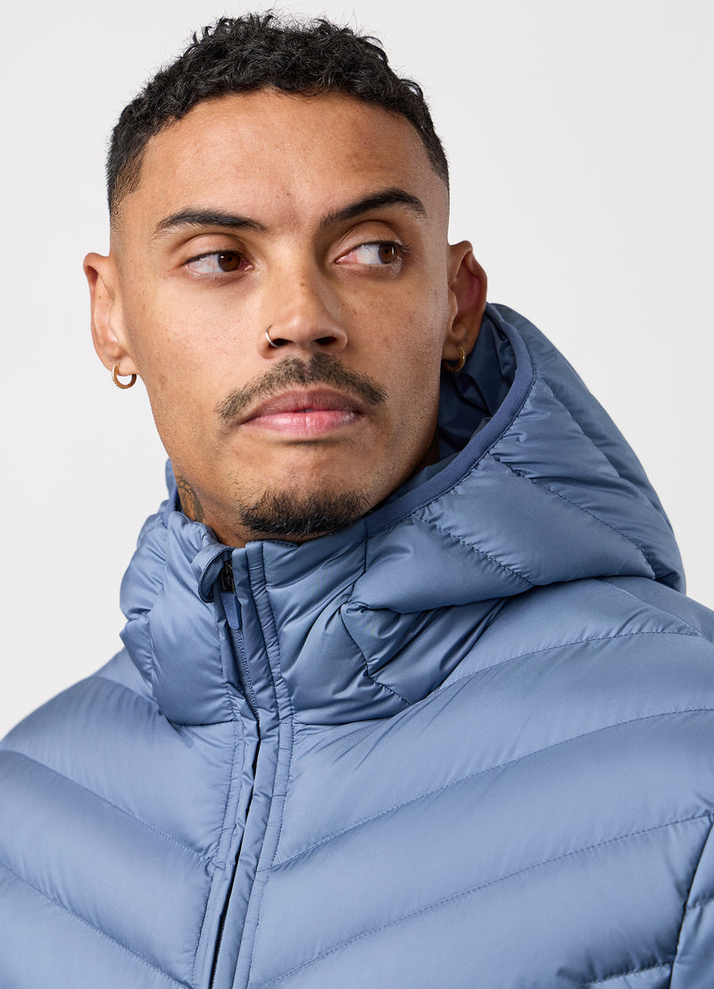 Gym King Endurance Puffer Jacket - Slate Blue