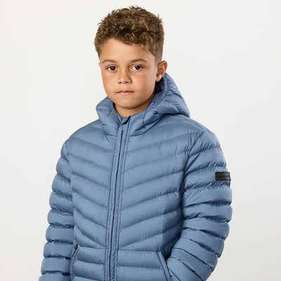 Gym King Kids Endurance Puffer Jacket - Slate Blue