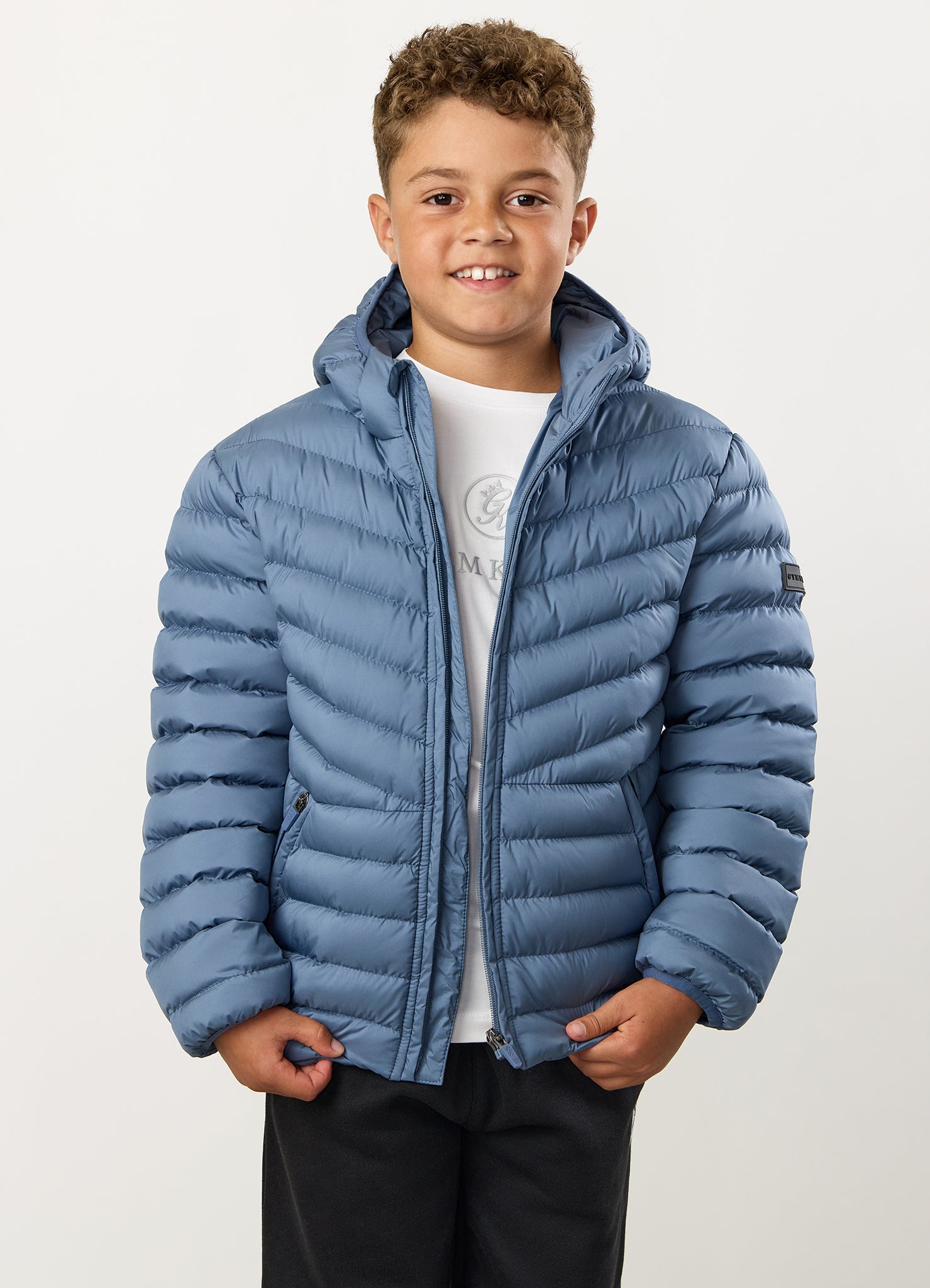 Gym King Kids Endurance Puffer Jacket - Slate Blue