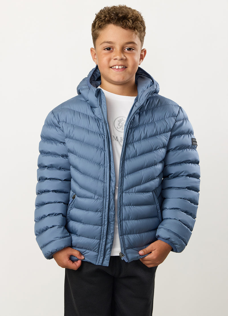 Gym King Kids Endurance Puffer Jacket - Slate Blue