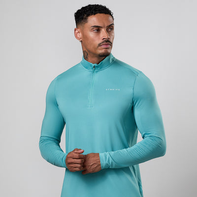 Gym King Energise 1/4 Zip - Urban Teal