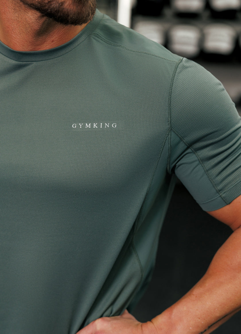 Gym King Energise Tee - Army Green