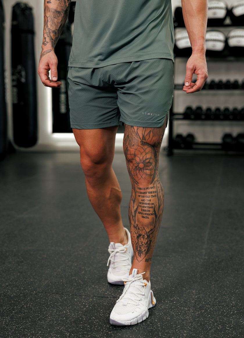Gym King Energise 5" Short - Army Green