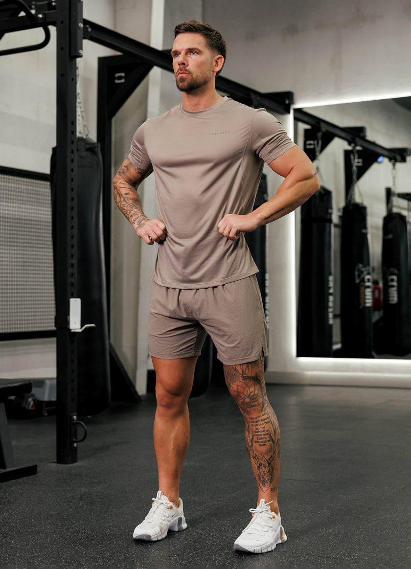 Gym King Energise 5" Short - Truffle