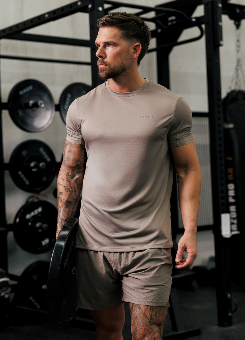 Gym King Energise Tee - Truffle