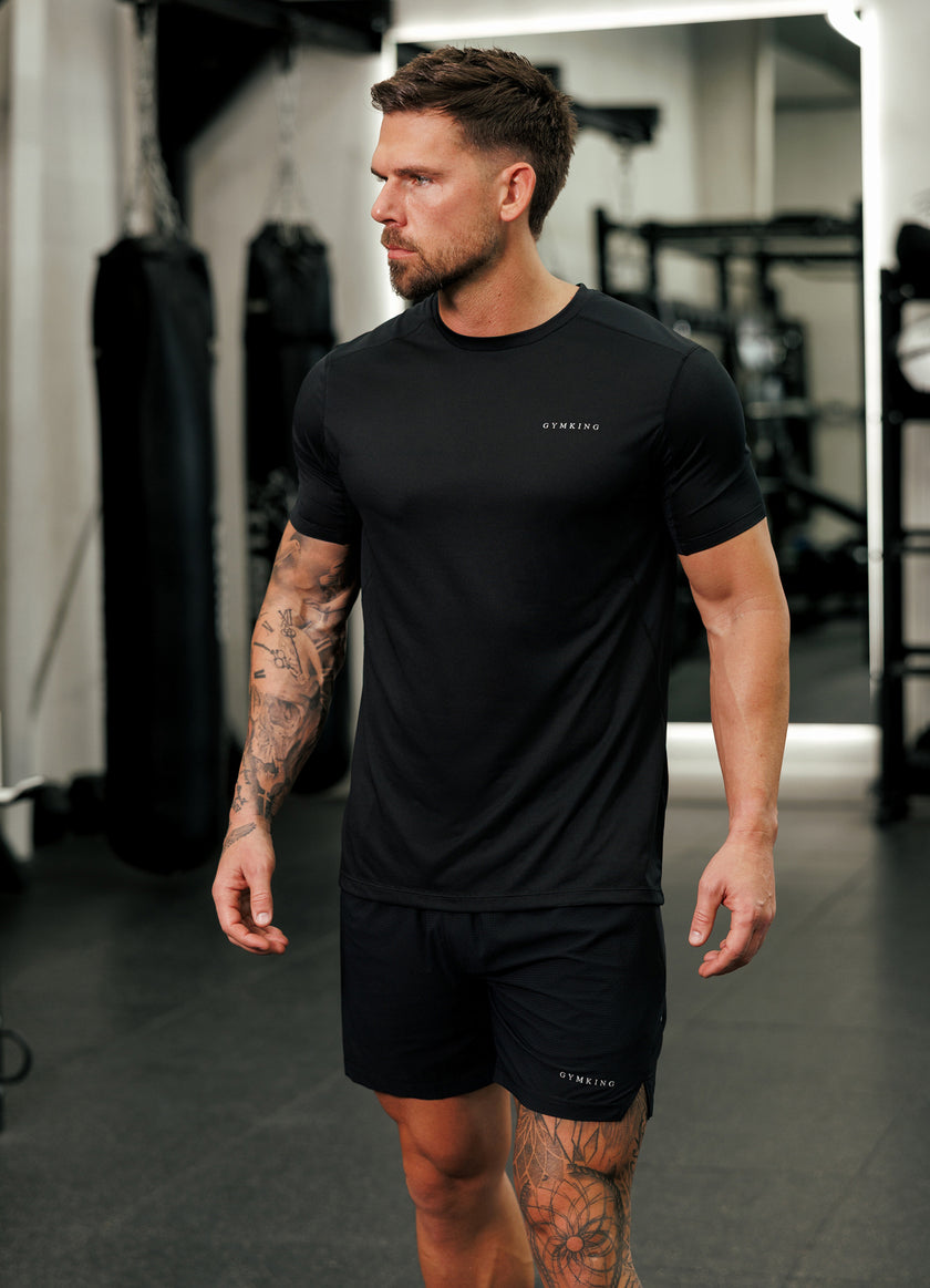 Gym King Energise Tee - Black