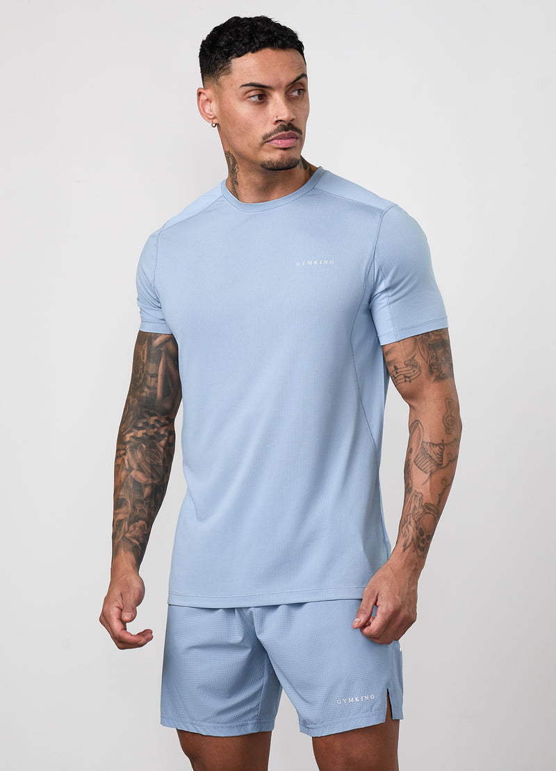 Gym King Energise Tee - Powder Blue