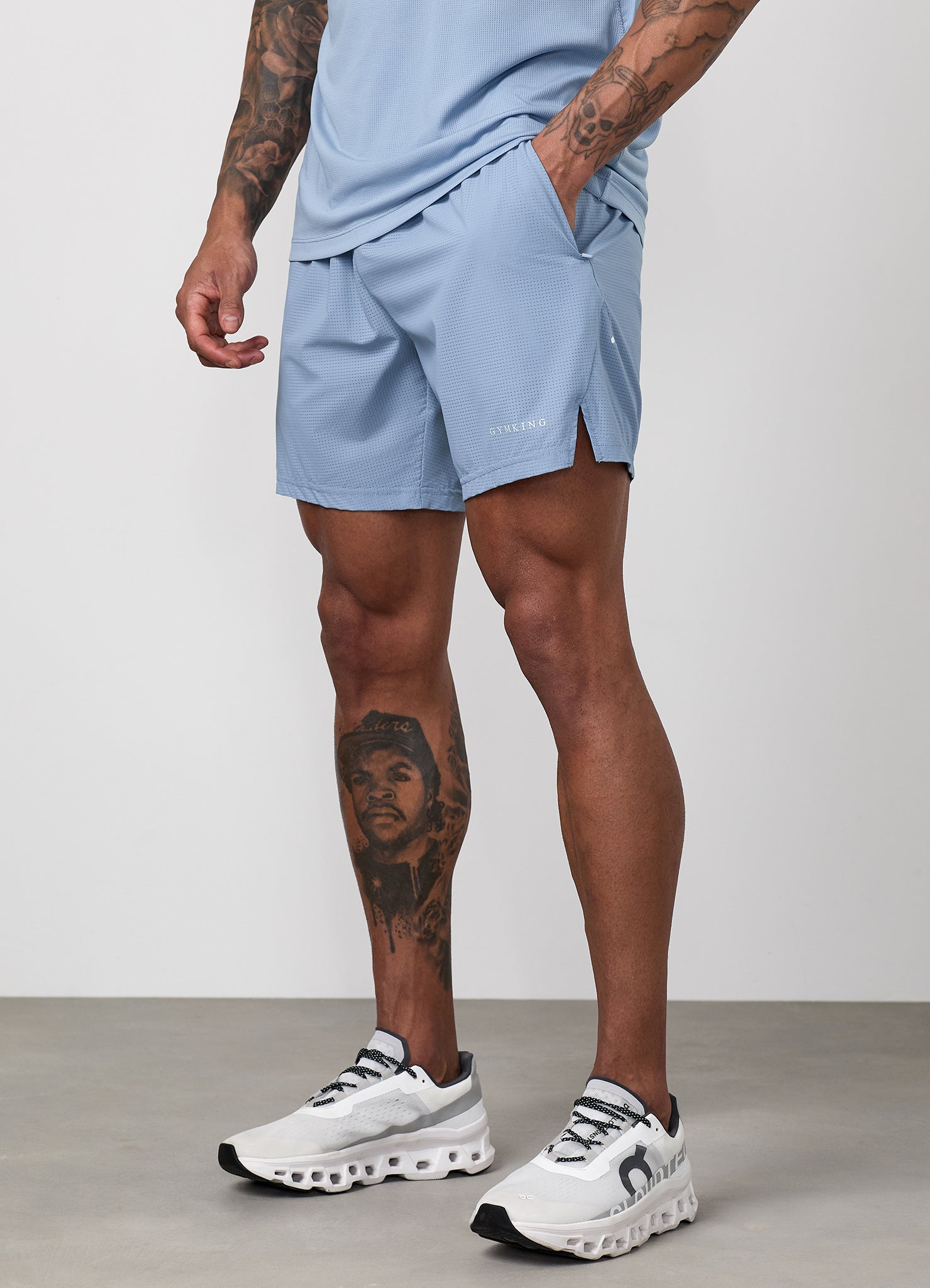 Gym King Energise Short - Powder Blue
