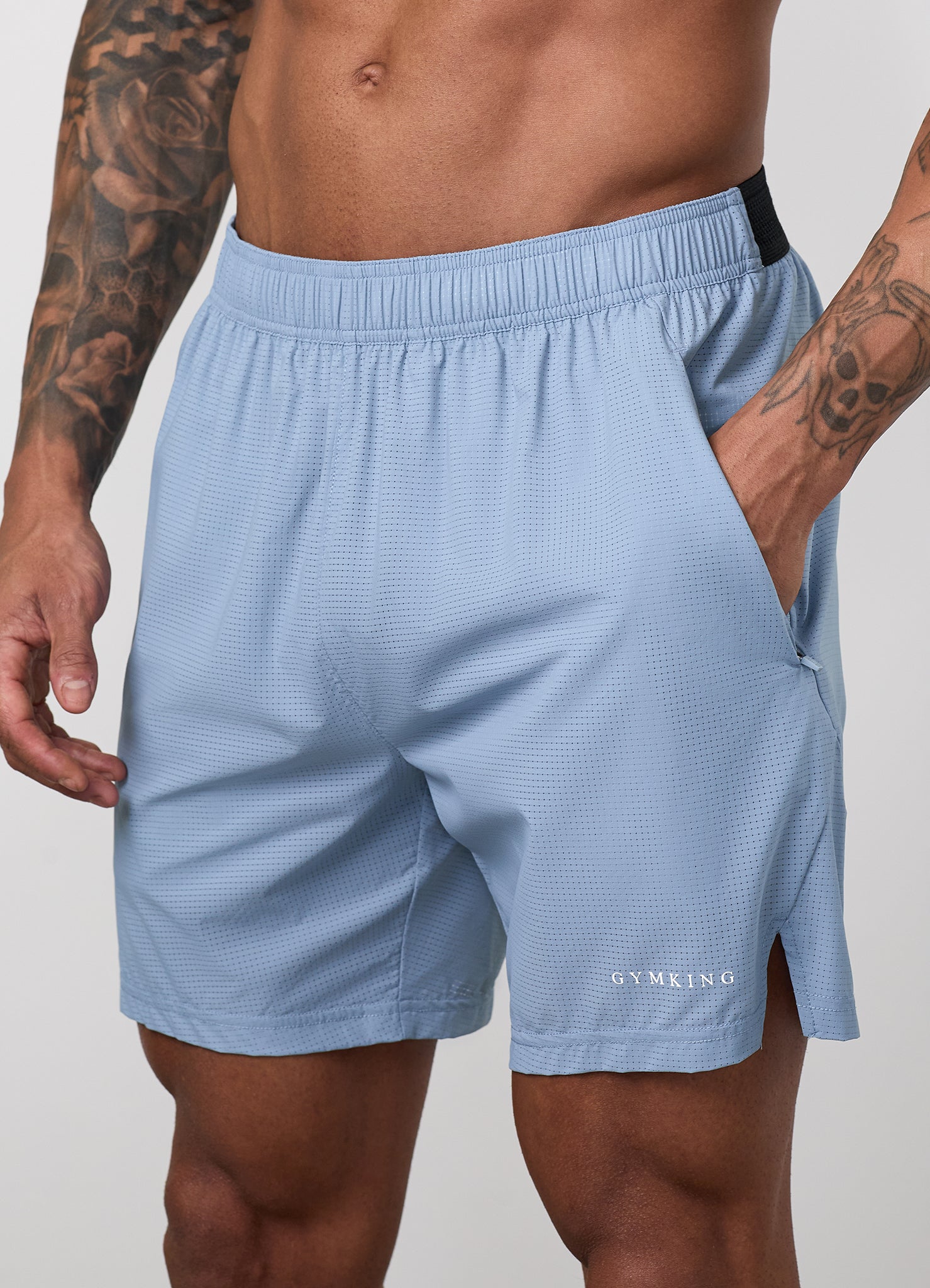 Gym King Energise Short - Powder Blue